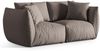 Micadoni Sofa Chris 3-Sitzer Strukturierter Stoff Warmes Grau Bild 2