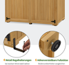 M MCombo Gartenschrank Gartenhaus Holz Wetterfest, 127×59×168 cm, 0912D (Natur) Bild 5