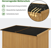M MCombo Gartenschrank Gartenhaus Holz Wetterfest, 127×59×168 cm, 0912D (Natur) Bild 4