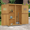 M MCombo Gartenschrank Gartenhaus Holz Wetterfest, 127×59×168 cm, 0912D (Natur) Bild 2