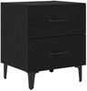 vidaXL Bettschrank Schwarz Eichen-Optik 40 x 35 x 47,5 cm 880569 Bild 2