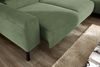KAWOLA Sofa DELIA Ecksofa Feincord olivgrün mit motorischem Sitzvorzug Recamiere rechts 74 x 219 x 276 cm Bild 2
