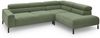 KAWOLA Sofa DELIA Ecksofa Feincord olivgrün mit motorischem Sitzvorzug Recamiere rechts 74 x 219 x 276 cm Bild 3