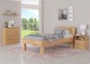 Erst-Holz Einzelbett stabile Buche 120x200 hohes Massivholzbett inkl. Federholzrahmen 60. 81-12FV Bild 3