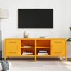 vidaXL TV-Schränke 2 Stk. Senfgelb 68x39x50,5 cm Stahl 843001 Bild 3