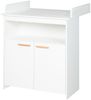 roba Kinderzimmerset 'Anton' 3-teilig - Bett 70 x 140 - Wickelkommode - Kleiderschrank 3-türig - Weiß Bild 4