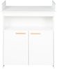 roba Kinderzimmerset 'Anton' 3-teilig - Bett 70 x 140 - Wickelkommode - Kleiderschrank 3-türig - Weiß Bild 3
