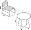 Bistroset Brienza 3-tlg. Polyrattan Beige [casa. pro] Bild 2