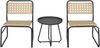 Bistroset Brienza 3-tlg. Polyrattan Beige [casa. pro] Bild 4