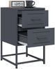 vidaXL Nachttische 2 Stk. Anthrazit 36x39x60,5 cm Stahl 846463 Bild 4