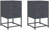 vidaXL Nachttische 2 Stk. Anthrazit 36x39x60,5 cm Stahl 846463 Bild 2