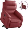 vidaXL Relaxsessel mit Aufstehhilfe Weinrot Kunstleder 3205046 Bild 2
