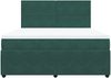 vidaXL Boxspringbett mit Matratze Dunkelgrün 180x200 cm Samt 3292403 Bild 4