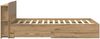 vidaXL Bettgestell mit Stauraum Artisan-Eiche 120 x 190 cm 3433733 Bild 5