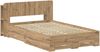 vidaXL Bettgestell mit Stauraum Artisan-Eiche 120 x 190 cm 3433733 Bild 3