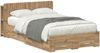 vidaXL Bettgestell mit Stauraum Artisan-Eiche 120 x 190 cm 3433733 Bild 2