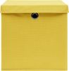 vidaXL Aufbewahrungsboxen mit Deckeln 4 Stk. Gelb 32x32x32 cm Stoff 288366 Bild 4