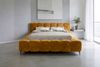 Bett Lucinda - Chenille - gold - 180x200 cm Bild 3
