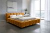 Bett Lucinda - Chenille - gold - 180x200 cm Bild 2