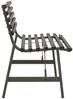 vidaXL Gartenbank 110 cm Stahl Schwarz 317135 Bild 4