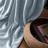 Lumaland Kuscheldecke, 100 % Coral-Fleece hellblau, 220 x 240 cm Bild 5