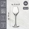 Ritzenhoff & Breker Likörglas Rumba, 4-tlg, Glas, 4er Set, je 140 ml Bild 3