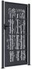 vidaXL Gartentor Anthrazit 100x200 cm Stahl Bambus-Design 153183 Bild 4