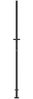 vidaXL Gartentor Anthrazit 100x200 cm Stahl Bambus-Design 153183 Bild 5