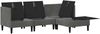 vidaXL Wohnzimmergarnitur mit Kissen 4 pcs Dunkelgrau Samt 3413735 Bild 4