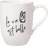 Villeroy & Boch Statement Becher mit Henkel La Vie Est Belle Bild 5