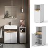 Midischrank Marelle Weiß/Artisan 30 x 74.5 cm mit Tür und offenem Fach Vicco Bild 2