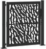 vidaXL Gartentor Schwarz 100x100 cm Stahl Trace Design 4100979 Bild 2
