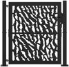 vidaXL Gartentor Schwarz 100x100 cm Stahl Trace Design 4100979 Bild 3