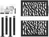 vidaXL Gartentor Schwarz 100x100 cm Stahl Trace Design 4100979 Bild 4
