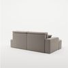 Ecksofa Schlafsofa Sofa VENEDIG Stoff Salvador Beige Ottomane Links Bild 4