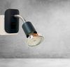 TRANGO LED Nachtlicht, 11-055 LED Steckerleuchte im Anthrazit-Schwarz mit Deko-Chrom Ring, Steckerlicht, Nachtlicht inkl. je 1x GU10 3000K warmweiß LED Leuchtmittel & ON/OFF Schalter, Leselampe, Wandlampe, Küchenlampe Bild 2
