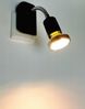TRANGO LED Nachtlicht, 11-055 LED Steckerleuchte im Anthrazit-Schwarz mit Deko-Chrom Ring, Steckerlicht, Nachtlicht inkl. je 1x GU10 3000K warmweiß LED Leuchtmittel & ON/OFF Schalter, Leselampe, Wandlampe, Küchenlampe Bild 4