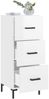 vidaXL Sideboard Hochglanz-Weiß 34,5x34x90 cm Holzwerkstoff 828606 Bild 4