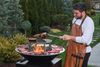 FAVILLA FUEGO SCHWARZ Feuerschale mit Grillring – Feuerstelle Ø 85 cm, Grillplatte, 105 kg Bild 4