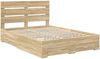 vidaXL Bettrahmen mit Kopfteil Sonoma-Eiche 150 x 200 cm Holzwerkstoff 3411960 Bild 4