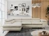 Mks Möbel 'Peter L-form' Ecksofa mit Bettfunktion, Bettkasten & einstellbaren Kopfstützen, Beige, Velours, mit Topper, links Bild 4