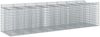 vidaXL Gabionen-Hochbeet 4 pcs Silber 3422228 Bild 2