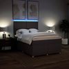 vidaXL Boxspringbett mit Matratze Dunkelbraun 140x200 cm Stoff 3293599 Bild 4