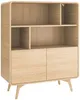 Vente-unique - JALEMO Bookcase Holz, Platte Beige - B 39 cm x H 130 cm x L 108 cm Bild 3