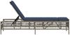 vidaXL Sonnenliege mit Kissen Grau Poly Rattan 4002743 Bild 5