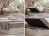Boxspringbett 140x200 cm NORDIC ZERO, 7-Zonen-Multipocket-Matratze H4, Topper T25, zwei Bettkästen - Braun Cord Bild 2