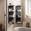 Wandregal Paolo Schwarz 30 x 95 cm 2er Set Vicco Bild 5