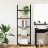 vidaXL Bücherregal Geräucherte Eiche 60 x 30 x 183 cm Holzwerkstoff 879907 Bild 4