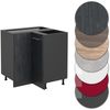 Eckunterschrank R-Line Schwarz Beton 75.6 cm AP Marmor Vicco Bild 5