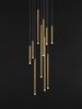 Nova Luce 9287940 TRIMLE LED Pendelleuchte 10-flammig 3000K Gold Bild 4